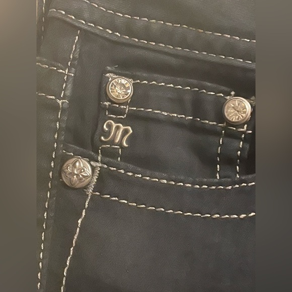 Miss Me Signature Skinny Jeans Dark Blue Size 28 - Picture 4 of 16